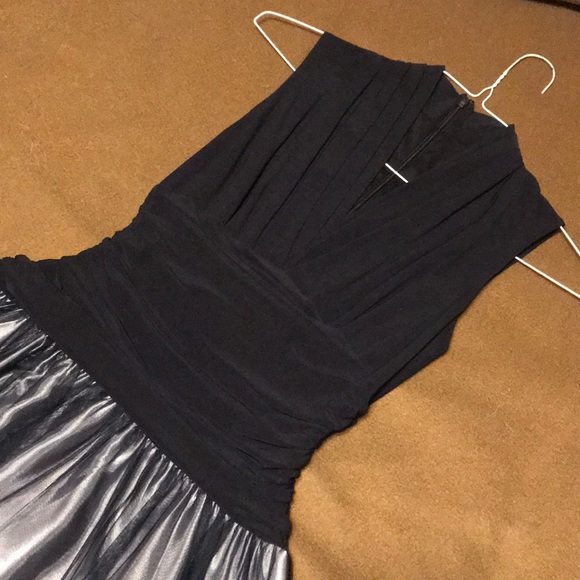 Navy blue Size 2 dress worn once. - Picture 2 of 3